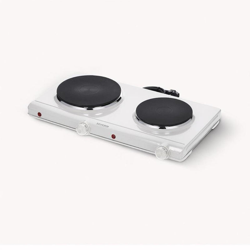 Severin Double Hob 2500W Weiß DK 1042
