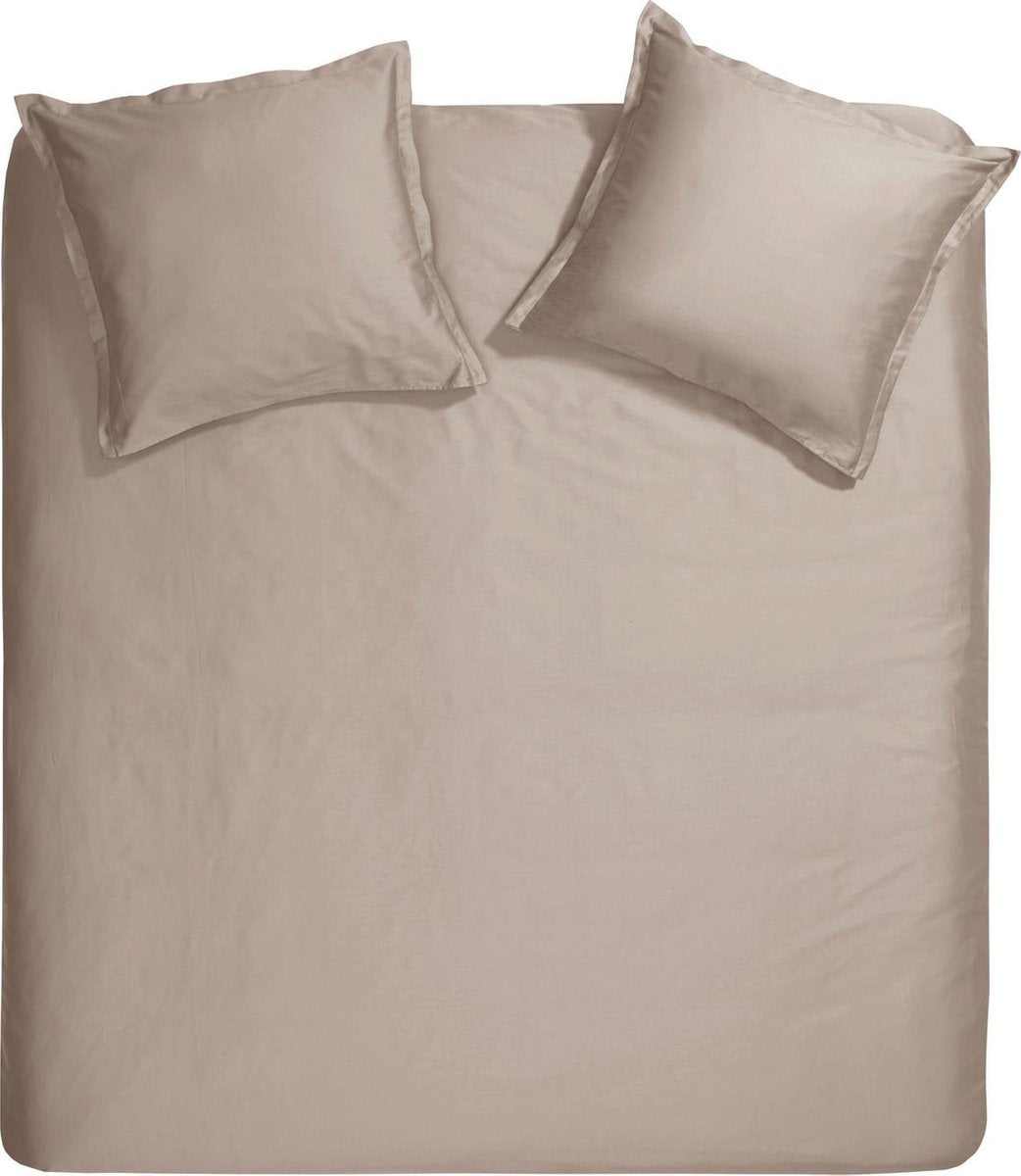 Cinderella Sundays Bettbezug – extra breit – Satin – 260 x 200 220 cm – Taupe