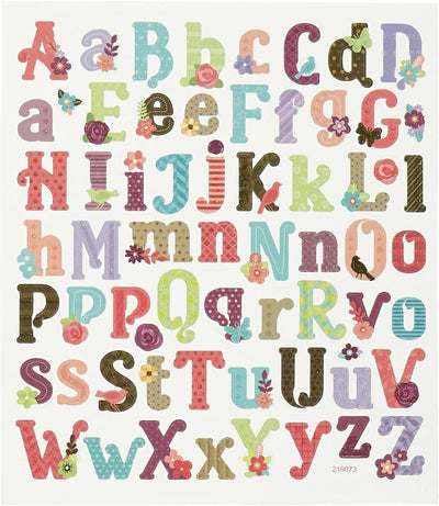 Creativ Firmenaufkleber, Alphabet, Blatt 15x16,5 cm, 1 Blatt