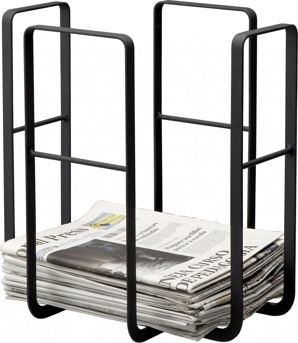 Yamazaki Zeitungs- und Zeitschriftenständer – Turm – Schwarz