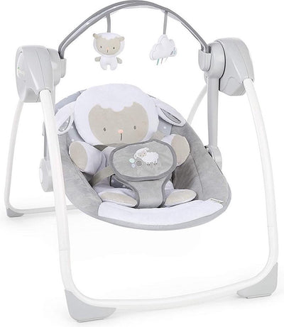 Ingenuity faltbare Babyschaukel Kuschellamm - - ab 0 Monaten