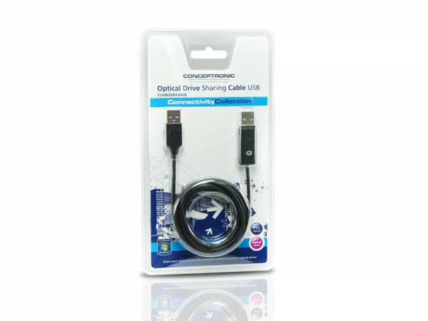 Conceptronic Concepttronic Cusboddshare Optical Drive Sharing Cable USB