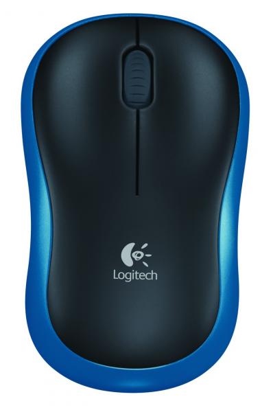 Logitech Logitech M185 Wireless Optical Maus Blue [RF 2,4 GHz, 1000 DPI, 3-Button, AA, 10m]