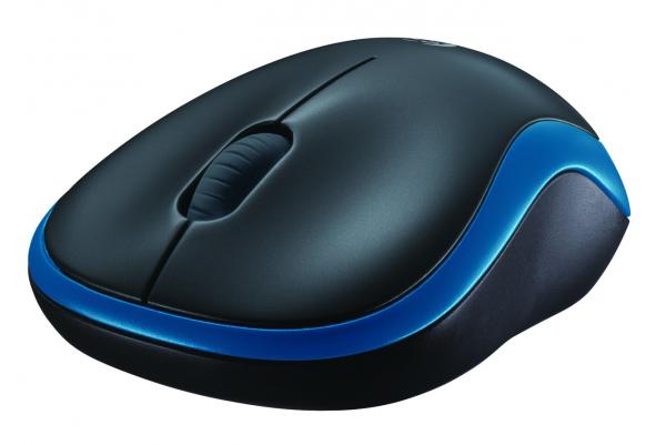 Logitech Logitech M185 Wireless Optical Maus Blue [RF 2,4 GHz, 1000 DPI, 3-Button, AA, 10m]
