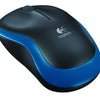 Logitech Logitech M185 Wireless Optical Maus Blue [RF 2,4 GHz, 1000 DPI, 3-Button, AA, 10m]