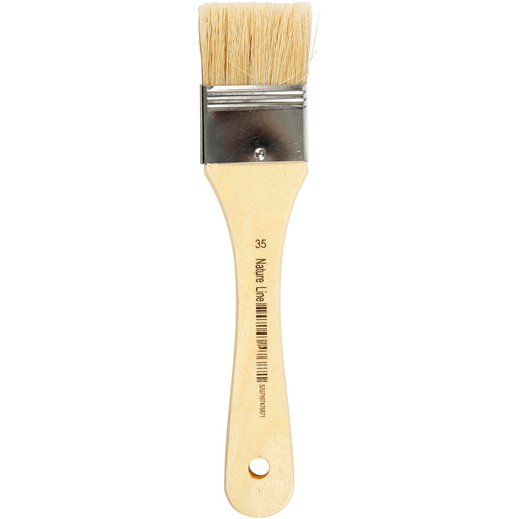 Creativ Company Lack-Lackpinsel, L: 18,5 cm, B: 35 mm, flach, 12 Stück 1 Box