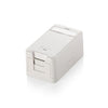 Ausrüstungsausrüstung 125121 Oberflächenmontierter Keystone -Box für 1 Keystone -Buchse, weiß