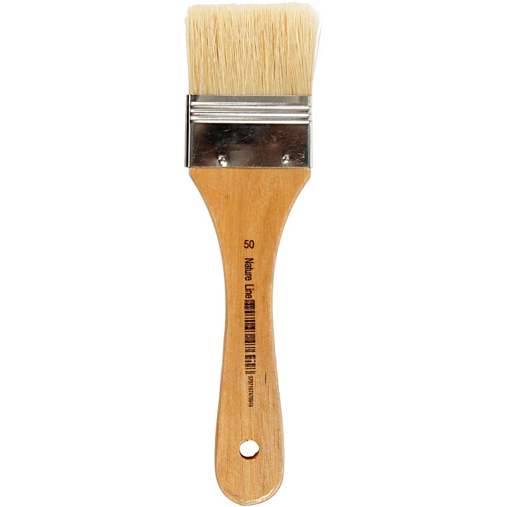 Creativ Company Lack-Lackpinsel, L: 18,5 cm, B: 50 mm, flach, 12 Stück 1 Box
