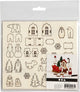 Creativ Company DIY Holzfiguren, Weihnachten, L: 15,5 cm, B: 17 cm, Stärke 3 mm, 1 Box