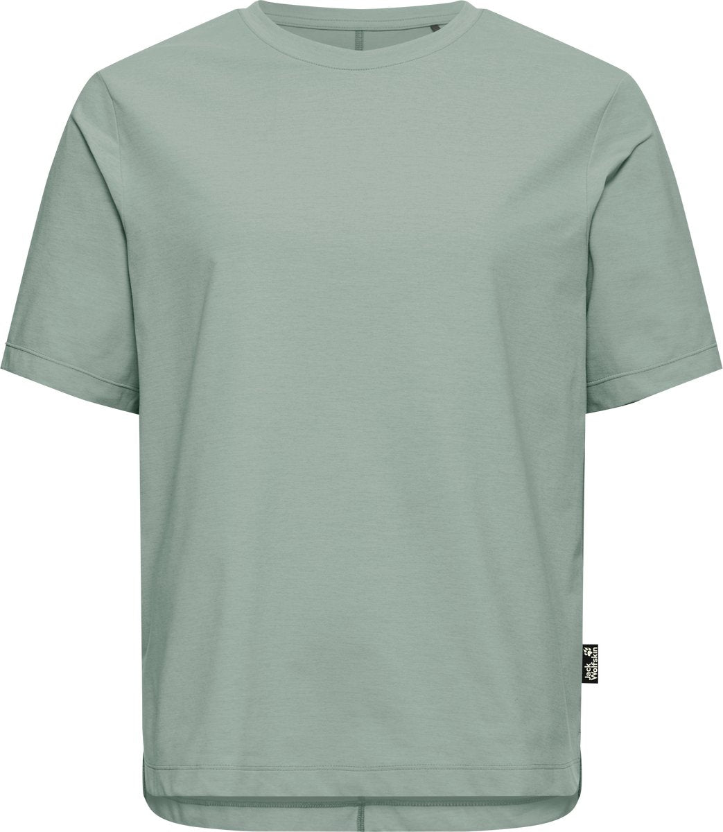 Jack Wolfskin Travel T-Shirt Damen – Damen Kurzarm – Green Zinnia