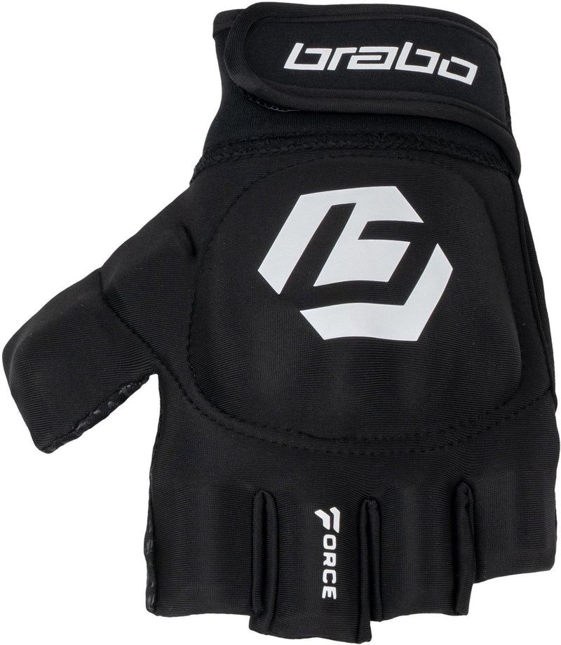 Brabo - Force Player Handschuh Schwarz - Hockeyhandschuh Herren - Schwarz, Weiß