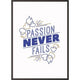 Motivationsrahmen Paperflow Aluminium schwarz