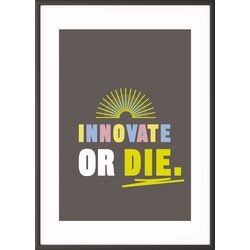Motivationsrahmen Paperflow Aluminium schwarz