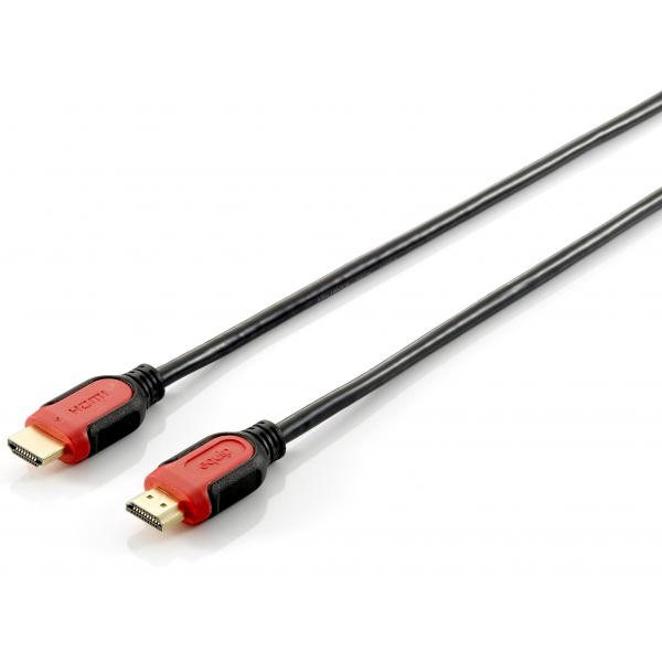 Ausrüstungsausrüstung 119342 Highspeed HDMI 1.4 Kabel W Ethernet, Typ-A, M-> M, 2m, Schwarz
