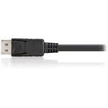 Ausrüstungsausrüstung 119333 DisplayPort Cable W Latch, M M, 3M, Schwarz