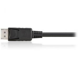 Ausrüstungsausrüstung 119333 DisplayPort Cable W Latch, M M, 3M, Schwarz