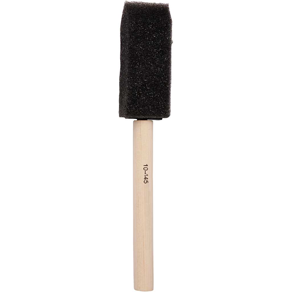 Creativ Company Schaumstoffpinsel, B: 25 mm, 10 Stück, 1 Box