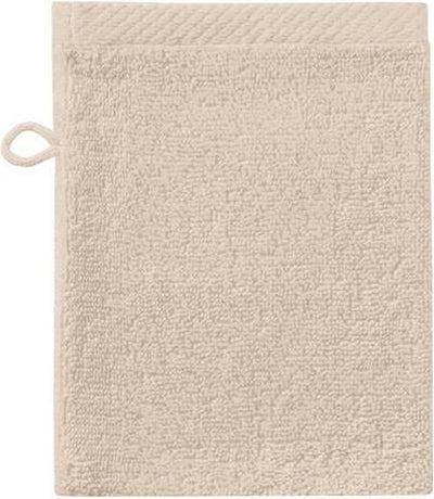 Seepferdchen - rein - 3x Waschlappen - 16x21 cm - Set mit 3 Stück - Sandfarbe