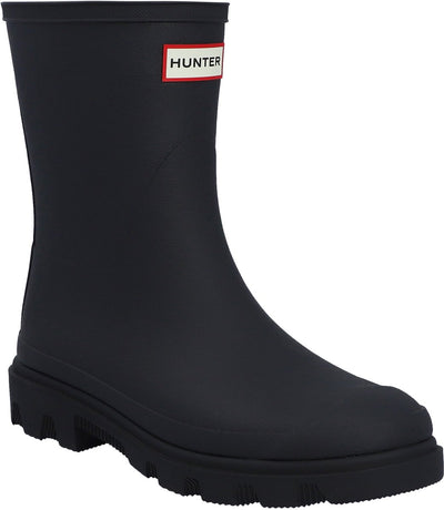 Hunter Downpour Short Insulated Boot Unisex-Regenstiefel – Schwarz