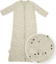 Meyco Baby Rib Mini Spot Babyschlafsack mit Ärmeln – Sand Melange – 110 cm – 1,0 Tog