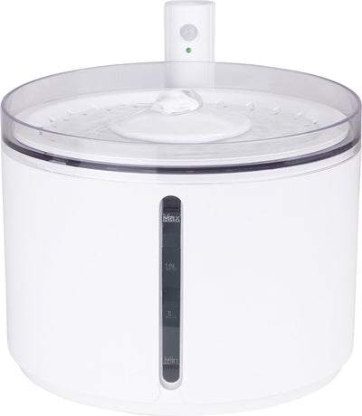 District 70 Flow 2,2 l – kabelloser Trinkbrunnen für Haustiere – Weiß