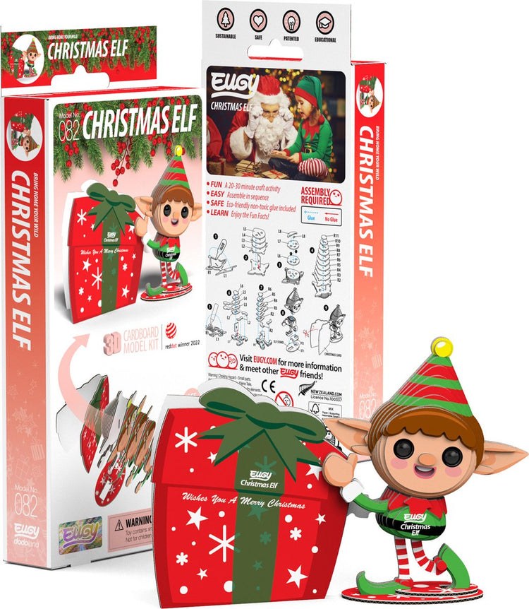 Eugy 3D-Puzzle – Weihnachtself – Weihnachtsfiguren – langlebig – alle sammeln – 6 Jahre