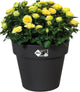 Elho Green Basics Top Planter 47 – Blumentopf für den Außenbereich – ø 47,0 x H 40,0 cm – Living Black