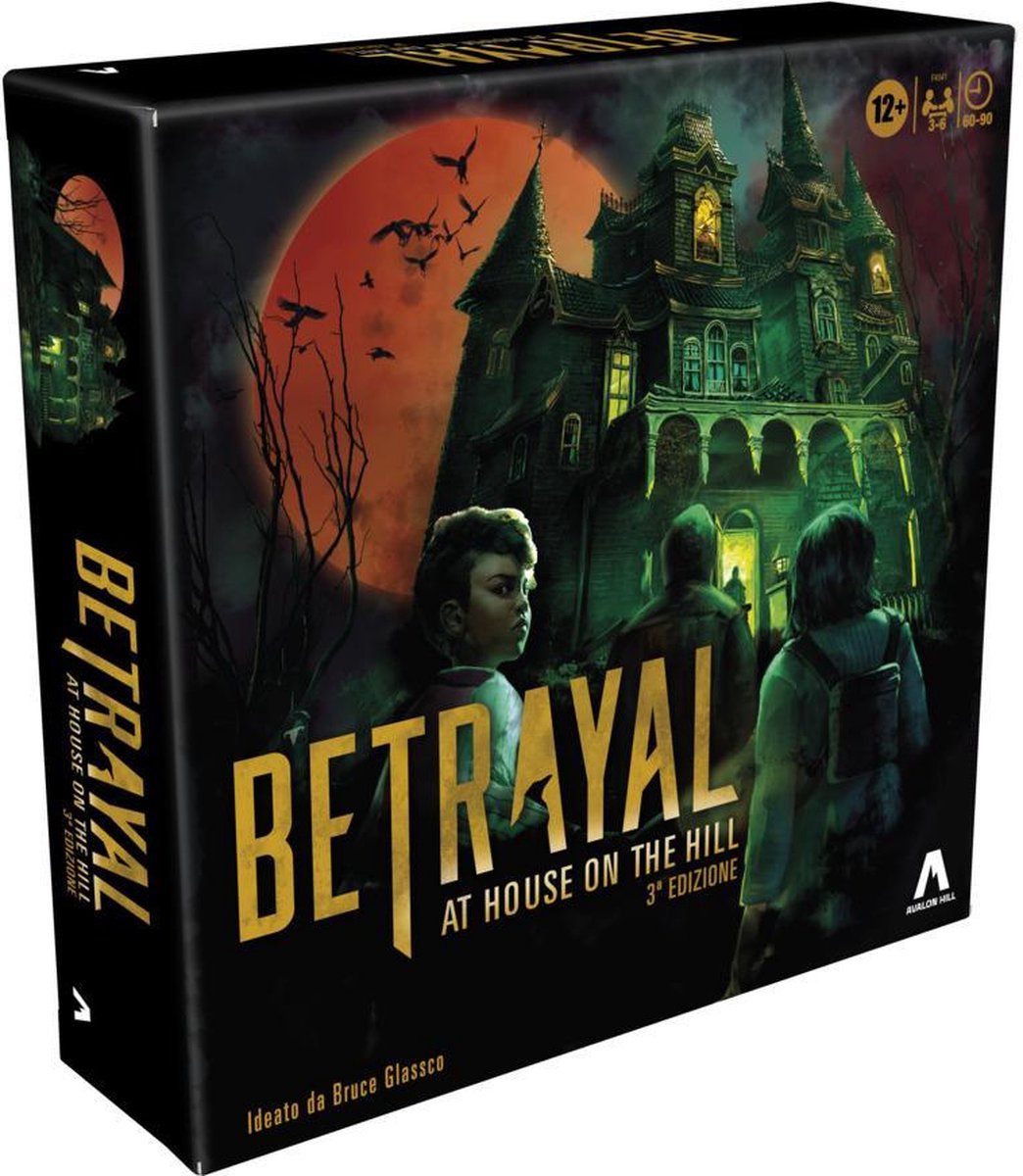 Hasbro F4541 Brettspiel Avalon Hill Verrat im Haus auf dem Hügel 90-Minuten-Strategie