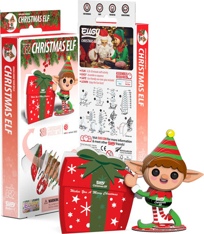 Eugy 3D-Puzzle – Weihnachtself – Weihnachtsfiguren – langlebig – alle sammeln – 6 Jahre