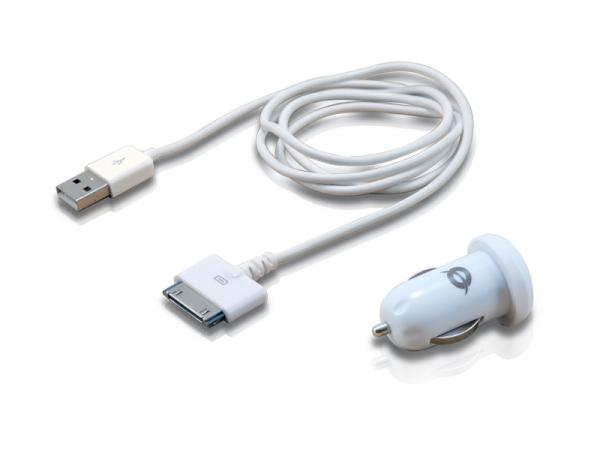 Concepttronic Conceptronic Cusbcar2aset -Kabel mit Auto -Tablet -Ladegerät, 2a
