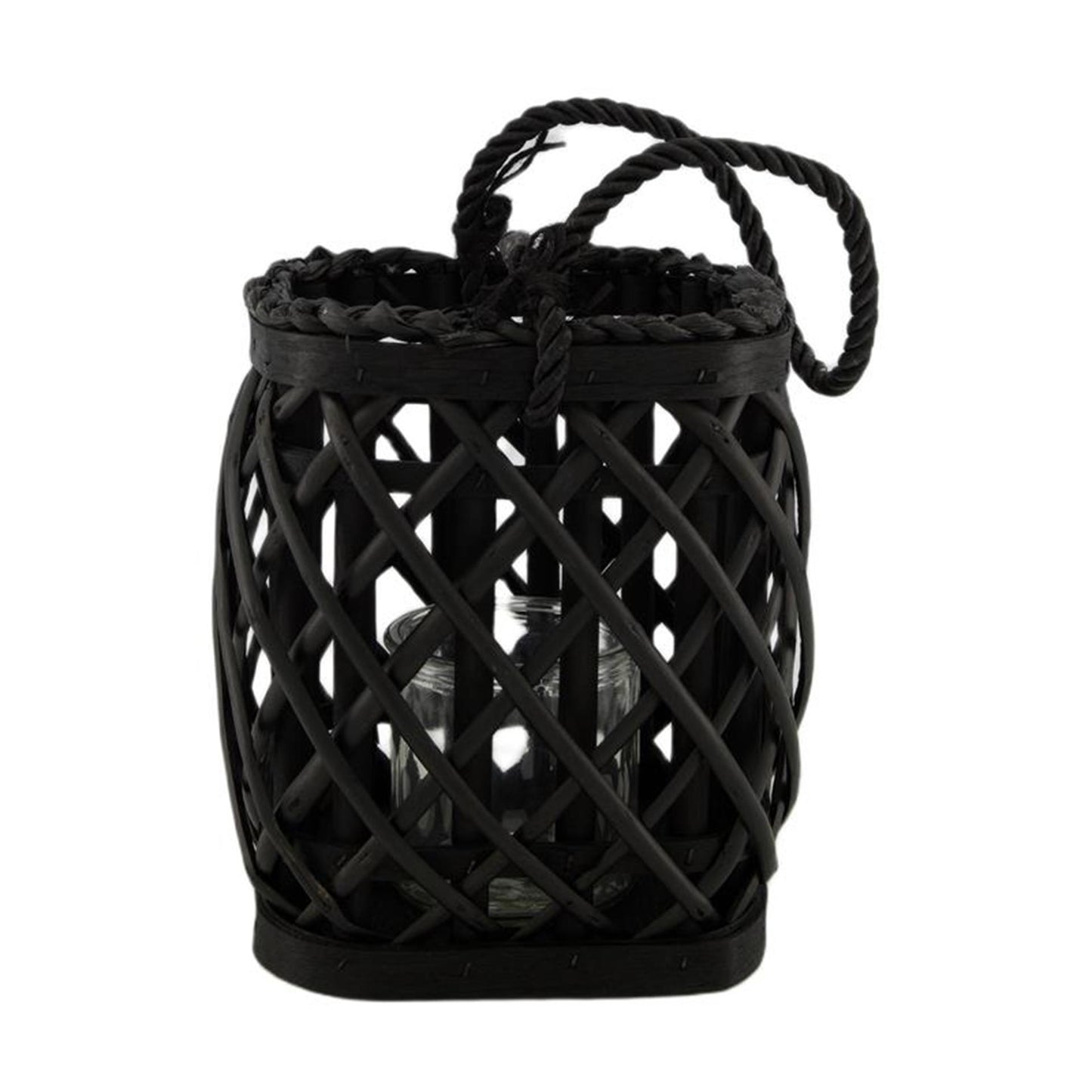 Dijk Natural Collections Laterne Weide 18x18x19,5cm schwarz