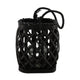 Dijk Natural Collections Laterne Weide 18x18x19,5cm schwarz