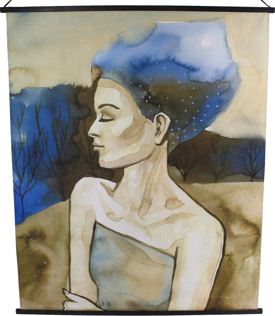 Hd Collection Wandtuch blau 140x2x170cm