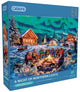 Gibsons – Eine Nacht der Nordlichter (von Marcello Corti) – 1000 Teile 68×49cm (B×H) – Puzzle für Erwachsene