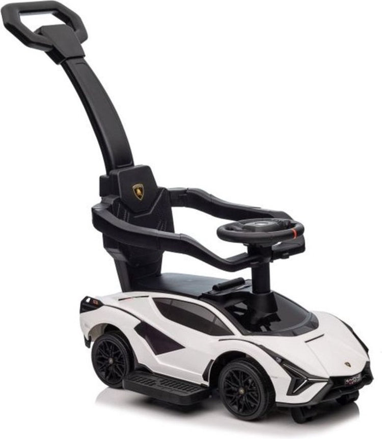 Viking Choice Laufwagen – Lamborghini QLS-996T – mit Schiebestange – 85 x 44 x 95 cm – weiß