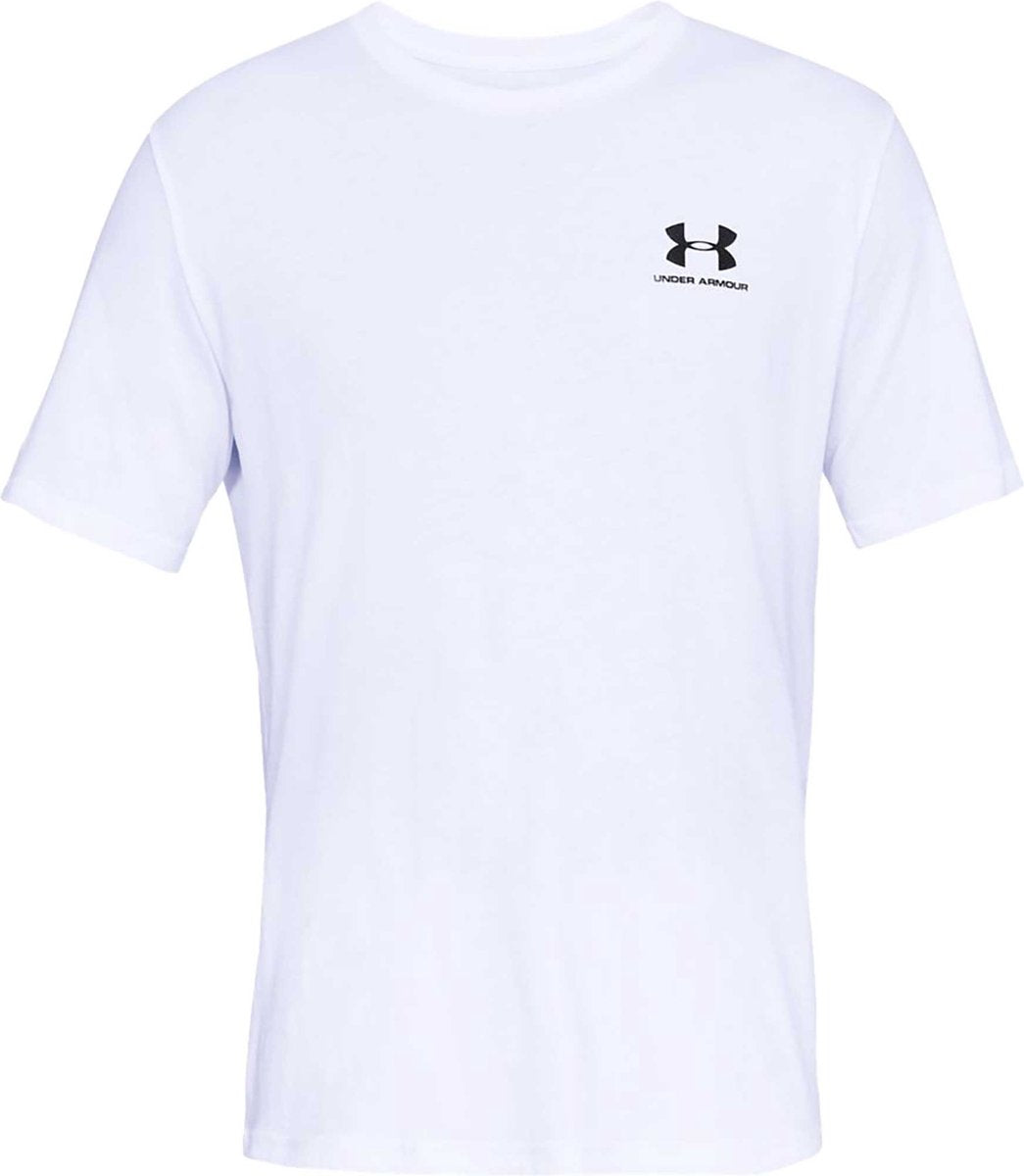 Under Armour UA M Sportstyle LC SS-WHT Herren-Sportshirt – Weiß – Schwarz
