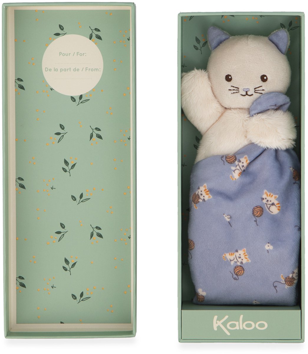 Kaloo - Carre Douceur - Kuscheltuch - Katze - Flieder