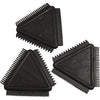 Creativ Company strukturierter Gummikamm, Größe 9 cm, schwarz, 3 Stück 1 Box