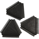 Creativ Company strukturierter Gummikamm, Größe 9 cm, schwarz, 3 Stück 1 Box - afbeelding 1