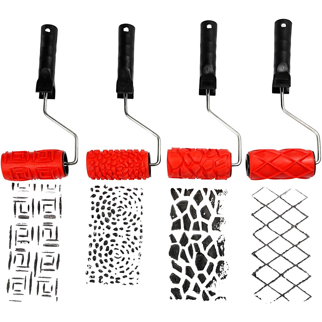 Creativ Company Kartuschenroller, B: 10 cm, 4 Stück 1 Karton