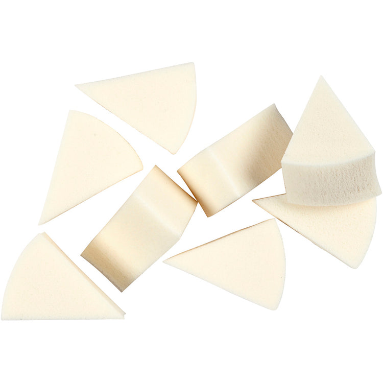 Creativ Company Schwämme, L: 40 mm, B: 25 mm, weiß, 8 Stück 1 Box