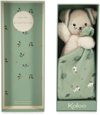 Kaloo - Carre Douceur - Kuscheltuch - Hund - Grün