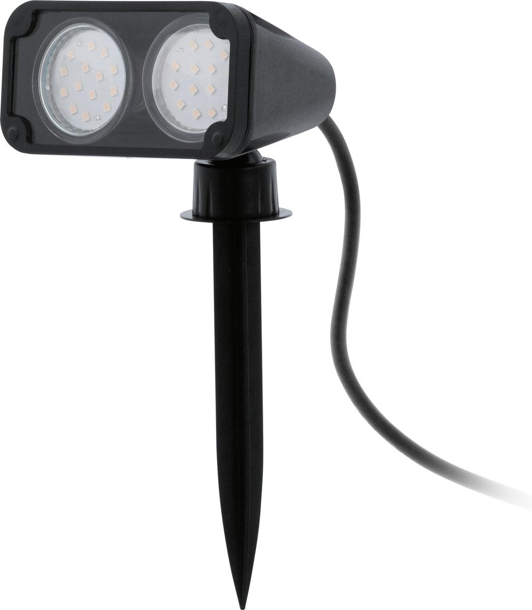 Eglo Nema 1 - Außenbeleuchtung - Gartenstrahler - 2 Lichter - LED - Schwarz