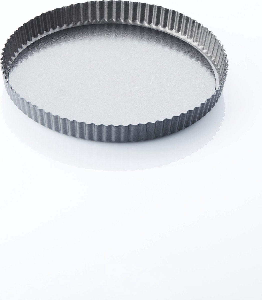Point-Virgule gerippte Kuchen-/Quicheform – Antihaftbeschichtung – loser Boden – ø 30 cm