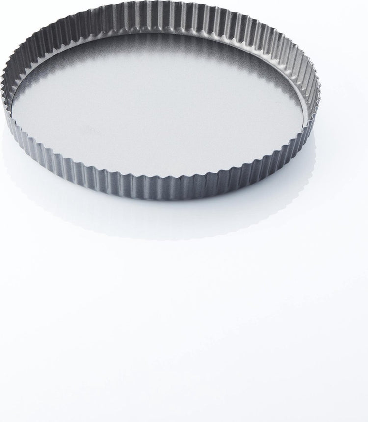 Point-Virgule gerippte Kuchen-/Quicheform – Antihaftbeschichtung – loser Boden – ø 30 cm