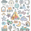 Creativ Company Aufkleber Baby Boy, 1 Blatt