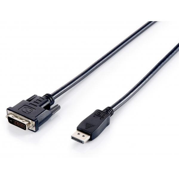 Ausrüstungsausrüstung 119336 DisplayPort in DVI-D Dual-Link-Videokabel, M M, 2M, Schwarz