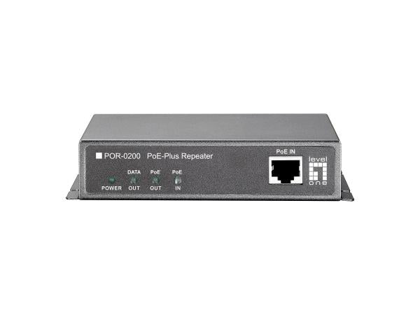 LevelOne LevelOne POR-0200 Fast Ethernet Network Repeater, 2x Fe, POE-Plus 802.3at, 200 m