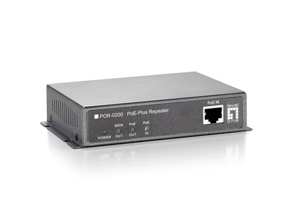 LevelOne LevelOne POR-0200 Fast Ethernet Network Repeater, 2x Fe, POE-Plus 802.3at, 200 m