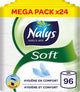 Nalys weiches Toilettenpapier – 96 Rollen – weiß – Vorteilspackung